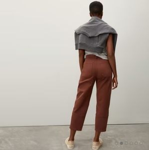 Everlane utility barrel pants in rosewood NWOT